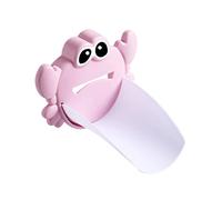 TOYANDONA 2pcs Cartoon Crab Tap Extender for Safe Rounded Corner Basin Taps Extender for Bathroom Kitchen Blue and Pink