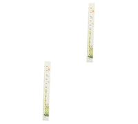 TOYANDONA 2pcs Cartoon Growth Height Measurement Sticker Removable Wall Decal Ruler for Boys and Girls Neck Dinosaur Design Fun Height Ruler for Nursery and Playroom Decor