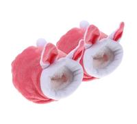 TOYANDONA 2pcs Cartoon Style Hamster Soft Cotton Small Animal Bed Warm Winter Nest for Dwarf Hamsters Guinea Pigs Hedgehogs Easy to Clean Cozy Hideout