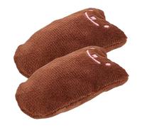TOYANDONA 2pcs Cat Plush Toy Catnip Filled Plaything for Kitten Teething Chew Toys Indoor Cats Interactive Tabby
