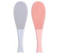 TOYANDONA 2pcs Cat Tongue Comb Pet Grooming Brush Fish-shaped Cat Slicker Brush with Soft Massage Spikes for Hair Removal Blue and Pink Set