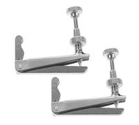 TOYANDONA 2pcs Cello Fine Tuner for Metal String Adjuster with Precision Screws User-friendly Cello Accessories for Stable Accurate Violin Fine Tuning and