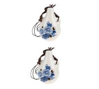 TOYANDONA 2pcs Ceramic Alto Ocarina Portable Mini Wind Instrument for Beginners Lightweight and Ocarina for Music for Family and Friends