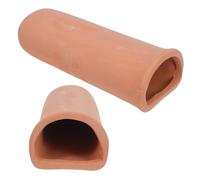 TOYANDONA 2pcs Ceramic Fish Tank Spawning Hideout for Shrimp and Cichlids, Small Size and Easy to Clean Aquarium Decor Hiding Places for Breeding and Shelter