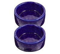 TOYANDONA 2Pcs Ceramic Small Animal Feeding Bowls, Washable Wear-Resistant Hamster and Rat Food Dishes with Anti-Tip Feature, Suitable for Household Pets