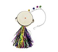 TOYANDONA 2pcs Chicken for Hen Rooster Stainless Steel Double Sided Mirror Drum Engaging Pet Plaything Keeps Chickens Active Entertained Easy to Install with Hanging Chain