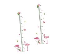 TOYANDONA 2pcs Children Height Measurement Wall Stickers PVC Growth Ruler Decals Assorted Colours for Kindergartens and Children’s Spaces, Creative Cartoon Style
