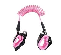 TOYANDONA 2PCS Childrens Lost Wristband Strap with Locking Rotating Head Pink Safety Traction Leash for Prevent Lost Strap for Crowded Places and Outdoor Use