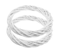 TOYANDONA 2pcs Christmas Wreaths Unfinished Blank Wooden Rattan Rings for Crafting DIY Decorating Lightweight Natural Woven Wreaths for Door Window Cabinet Hanging Fit for Weddings and