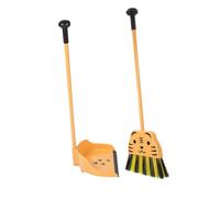 TOYANDONA 2Pcs Cleaning Set Lightweight Broom and Dustpan Role Play Housekeeping Kit for Preschool Boys Ergonomic Grip Easy Use Fun Miniature Accessories