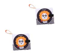 TOYANDONA 2pcs Cloth Book Soft Portable Cognition Training Book for High Contrast Safe Material Tear-Resistant Fun Learning Toy for Newborns and Toddlers