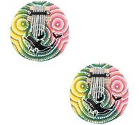 TOYANDONA 2pcs Coconut Shell Finger Piano for Boys and Girls Decorative Toy Melody for Christmas Birthday Wedding Decor