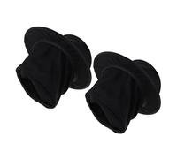 TOYANDONA 2pcs Collapsible Black Top Hat Magician Costume Accessory Lightweight Stage Props for Tricks Carnival Masquerade Christmas Parties Victorian Cosplay