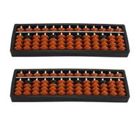 TOYANDONA 2pcs -column Plastic Abacus with Contrasting Colored Beads for Early Learners, Supports Group Activities and Builds Mental Calculation Skills, for Classroom and Office Use