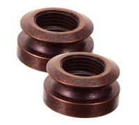 TOYANDONA 2pcs Copper Acoustic Guitar Strap Adapter Endpin Button Cap 3/8-32 Thread with Tailpiece Nail Cover for Wood Guitar Strap Lock Pin Accessories