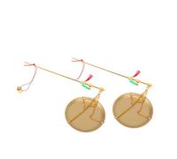 TOYANDONA 2pcs Copper Handheld Scale Capacity Portable Traditional Chinese Medicine Medicinal Materials Kitchen Weight Scale for Herbs Tea Jewelry and Dried Fruits