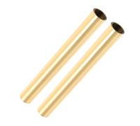 TOYANDONA 2pcs Copper Threaded Light Stem Internal Thread Straight Tube Wall Lamp Extension Rod for Vintage Style Lighting Fixtures with Hollow Design for Concealed Wiring
