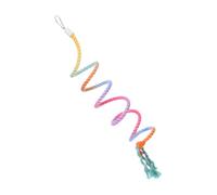 TOYANDONA 2pcs Cotton Rope Parrot Climbing Swing for Budgies Parakeets Lovebirds Cockatiels Small Parrots Bird Cage with Easy Installation and Entertainment