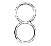 TOYANDONA 2pcs Cow Nose Rings Metal Circle Comfortable and Safe Traction Nose Ring for Livestock Easy Handling Animal Friendly Design