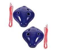 TOYANDONA 2pcs Cute Ceramic Ocarina Music Instrument Alto c Ocarina for Beginners and Musicians Portable Song Durable and Easy to Clean