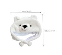TOYANDONA 2pcs Cute Penguin and Polar Bear Plush Animal Hat for Lightweight Warm Beanie with Elastic Fit for Fall Winter Spring Outdoor Activities and Halloween Party Favors