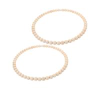 TOYANDONA 2pcs Decorative Dream Catcher Natural Wood Bead Wreath Rustic Bead Ring for Macrame Craft Rings for Farmhouse Wreath and Rustic Wall Decor for Wedding Decor and DIY Crafts