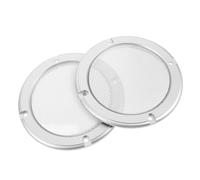 TOYANDONA 2pcs Decorative Subwoofer Covers Round Speaker Grill Protectors with Iron Mesh for Car and Home Audio Reliable Horn Mesh Protector for Sound Quality
