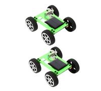 TOYANDONA 2pcs DIY Solar Car Kit for Green Stem Educational Solar Powered Motor Assembly Science Project Building Set Enhances Fine Motor Skills and Logical Thinking