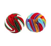 TOYANDONA 2pcs Dog Sniff Balls Pet Leak Food Toy Interactive Sniff Training Playthings 15cm Diameter Suitable for Puppy and Adult Dogs