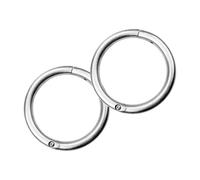 TOYANDONA 2pcs Durable Metal Cattle Nose Ring Bull Nose Circle Attachment for Farm Management Quick Installation with Wear Resistant Design for Livestock Welfare