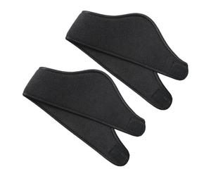 TOYANDONA 2pcs Ear Muff Hairband Double-deck Warm Headbands Unisex Design Polyester Protect Ear from Cold Keeps Warm for Snowshoeing and Skating