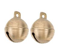 TOYANDONA 2pcs Earth Bell Pet Bells for Dog Collars Pendants Decor for Puppy Training