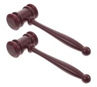 TOYANDONA 2Pcs Educational Law Gavel Judge Hammers for Courtroom Role Play Sound for Auctions for Cosplay and Learning Activities