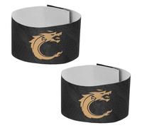 TOYANDONA 2pcs Elastic Adjustable Soccer Captain Armbands Stretchable Football Team Leader Bands for Training Matches Comfortable Unisex Fit Sport Sleeve Badges