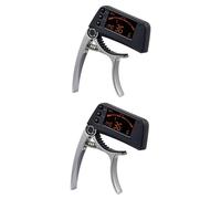 TOYANDONA 2pcs Electric Digital Lcd Guitar Tuner and Capo Clip for Acoustic Bass Ukulele Banjo Accurate Tone Generator Guitar Tuner Clip