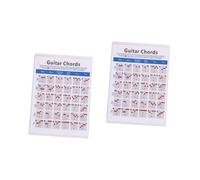 TOYANDONA 2pcs Electric Guitar Chord Spectrum Chart for Students Teacher Use Guitar Chord Practice Chart Training