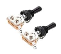 TOYANDONA 2pcs Electric Guitar Rocker Switch Metal Pickup Selector Toggle Replacement for Electric Guitar Accessories