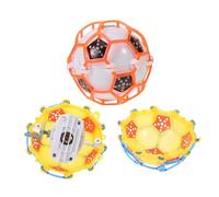 TOYANDONA 2pcs Electric Luminous Jumping Ball for Glow Music Bouncy Football Battery- Safe Soft Footballs for Indoor Outdoor Play Random Color
