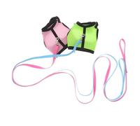 TOYANDONA 2pcs Escape Proof Pet Vest Leash for Small Animals and Guinea Pigs, Adjustable Breathable Mesh Cloth Harness, Quick Release Design for Outdoor and Emergency Use