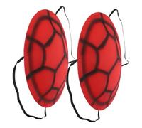 TOYANDONA 2pcs EVA Turtle Shell Cosplay Props Lightweight Realistic Tortoise Costume Accessories for Halloween Carnival Party Dress Up and School Plays
