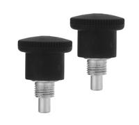 TOYANDONA 2pcs Exercise Bike Adjustment Knobs Pull Pin Fitness Equipment Replacement Knob for Exercise Machine Fitness Pop Pull Pin Suitable for Home and Commercial Use, Black 25mm Diameter