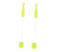 TOYANDONA 2pcs Feeding Bottle Brush with Long Ergonomic Handle for Narrow Neck Cups and Glassware Wear Resistant Scrubber for Deep Cleaning Household Bottle Cleaner with Hanging Ring Design