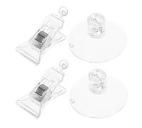 TOYANDONA 2pcs Fish Tank Suction Cup Clips for Aquarium Seaweed Feed Holder Veggie Feeding Tool for Underwater Algae and Dried Seaweed Aquarium Accessories for Natural Coral Reef Environment