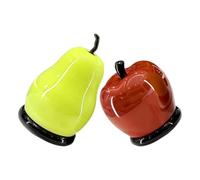 TOYANDONA 2pcs Fruit Shape Toothpick Dispenser Set, Portable Plastic Toothpick Holder with Creative Cute Design, Hygienic and Decorative for Desktop and Gatherings