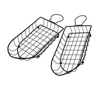 TOYANDONA 2Pcs Fry Basket Multi-function Bread and French Fries Baskets for Kitchen and Household Snack Storage Iron Chip Holder for Home Restaurant Buffet Party Use