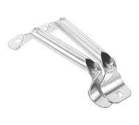 TOYANDONA 2pcs Garage Door Manual Lift Handle, Metal Roller Shutter Pull Handle, Iron, Silver, Ergonomic Grip, Weather Resistant, for Barn Door, Cabinet