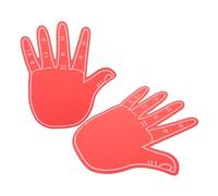 TOYANDONA 2pcs Giant Five Finger Cheerleading Fan Hands for Sports Events and School Celebrations Reusable EVA Hand Gloves Easy to Clean Cheer Props for Team Spirit and Large Gatherings