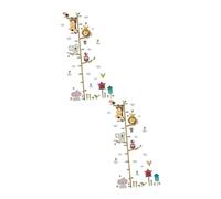 TOYANDONA 2pcs Giraffe Wall Art Animals Jungle Wallpaper Stickers Murals Decal Removable Zoo Mural for Nursery