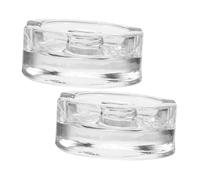 TOYANDONA 2Pcs Glass Fermentation Weights with Easy-grip Handle for Wide Mouth Mason Jars Suitable for Kimchi Pickle Sauerkraut Fermenting Airtight Seal for Standard Fermentation Jars