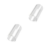 TOYANDONA 2pcs Glass Finger Slide Bar for Electric Acoustic Guitars Accessories for Country Jazz Blues Strings Instruments Smooth Play Experience